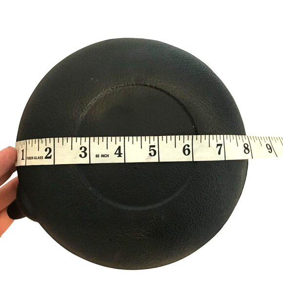 Bauscher Germany Cast Iron Teapot With Strainer 38.9 oz Black Made by Playground - Picture 5 of 12